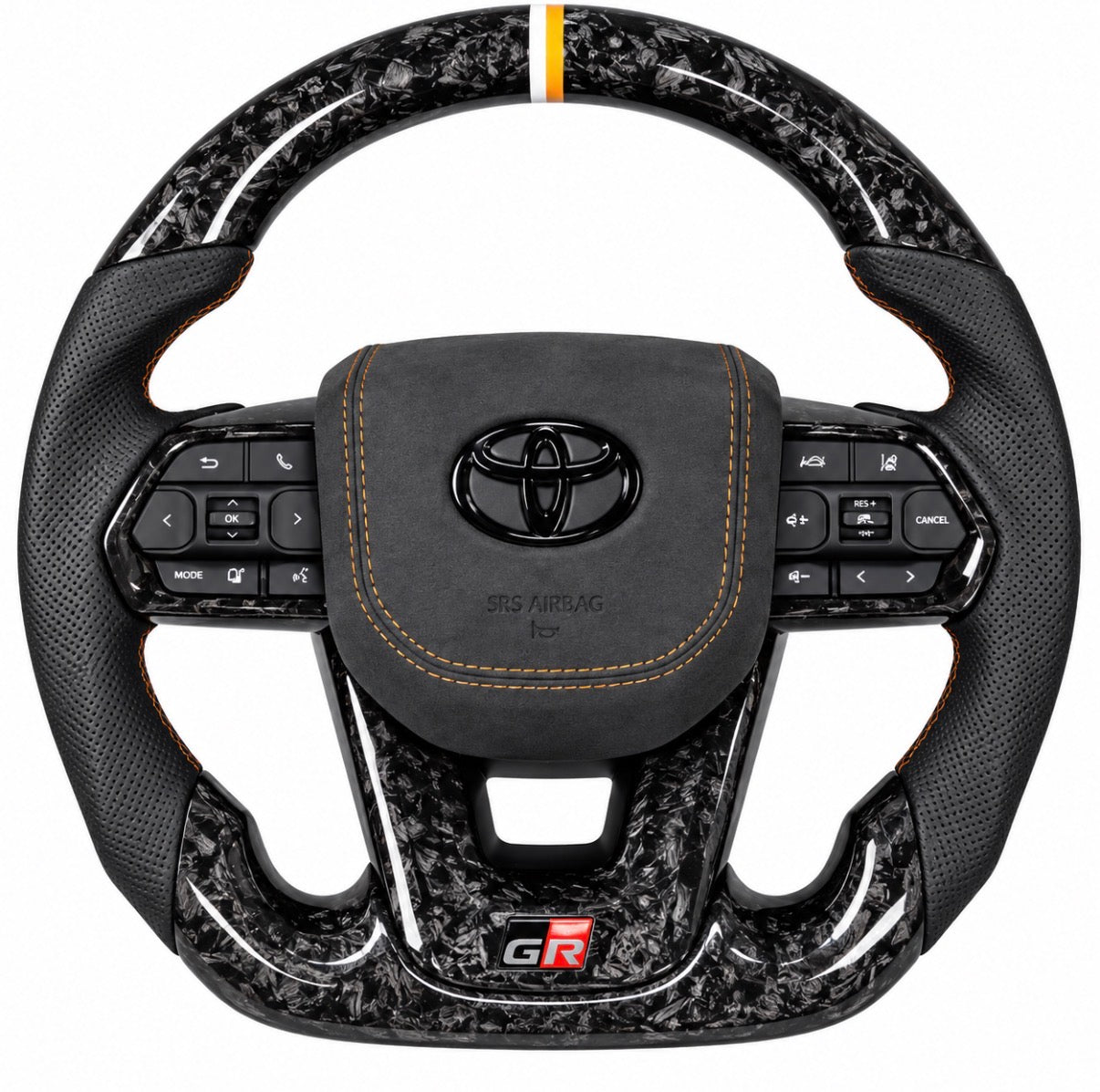 MSN Custom Steering Wheel (black with forged carbon)
