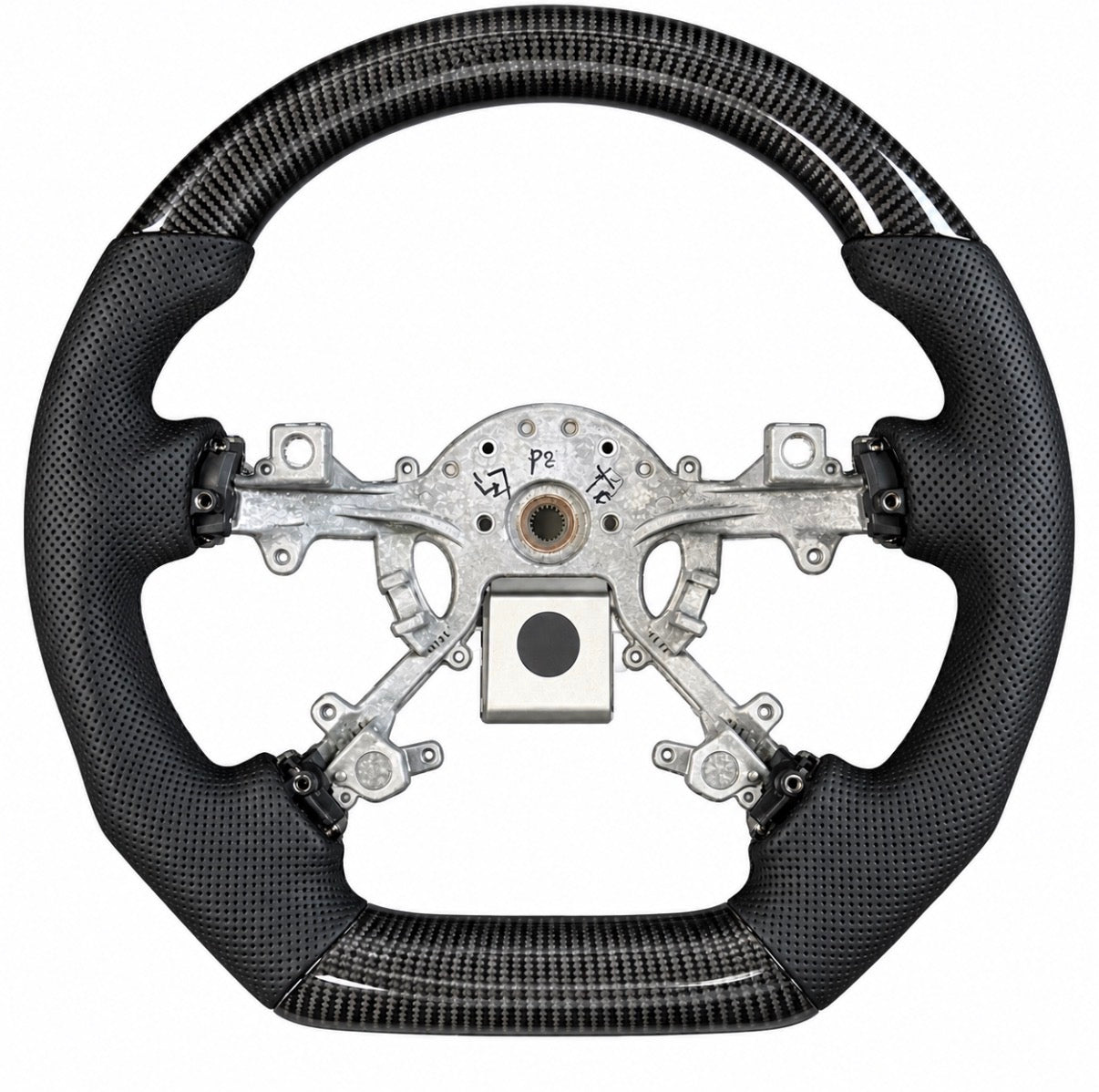 MSN Custom Steering Wheel y61 nissan patrol (black and carbon)