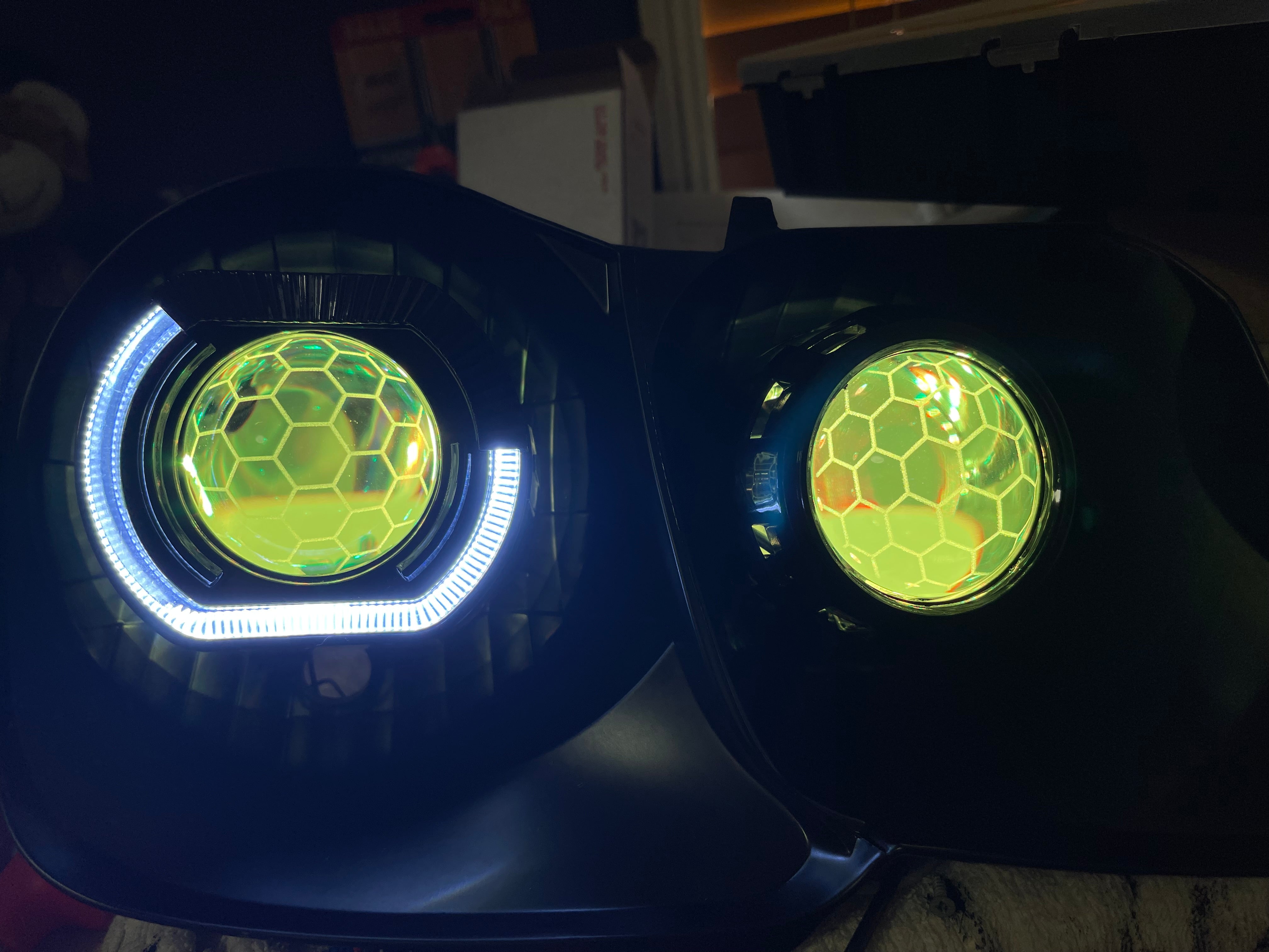 105 series Land Cruiser Angry Eye, Quad Projectors