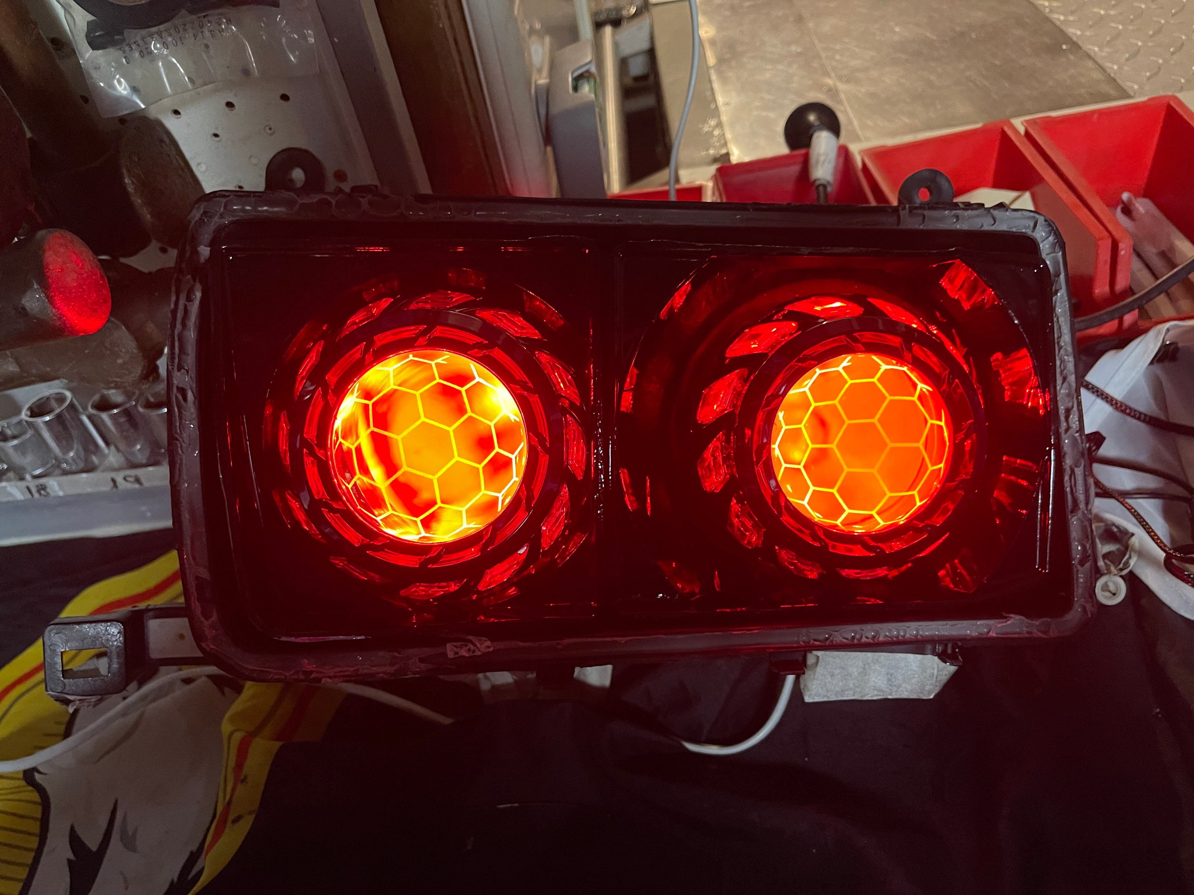 80 Series Land Cruiser Quad Halos RGBW, Turbines And Angry Eyes